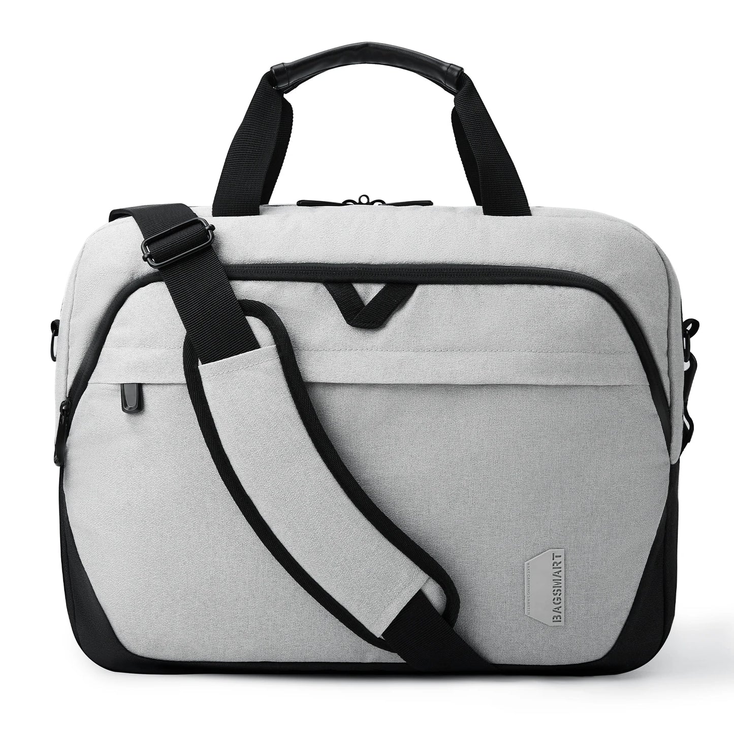 BAGSMART Briefcase Men Handbag 15.6/17'' Business Laptop Bag Lockable Computer Bag Water-Repellent Shoulder Messenger Men's Bag
