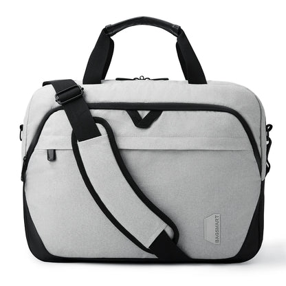 BAGSMART Briefcase Men Handbag 15.6/17'' Business Laptop Bag Lockable Computer Bag Water-Repellent Shoulder Messenger Men's Bag