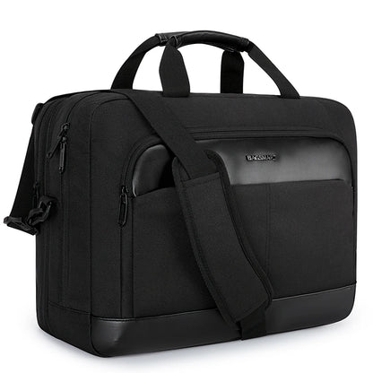 BAGSMART Briefcase Men Handbag 15.6/17'' Business Laptop Bag Lockable Computer Bag Water-Repellent Shoulder Messenger Men's Bag
