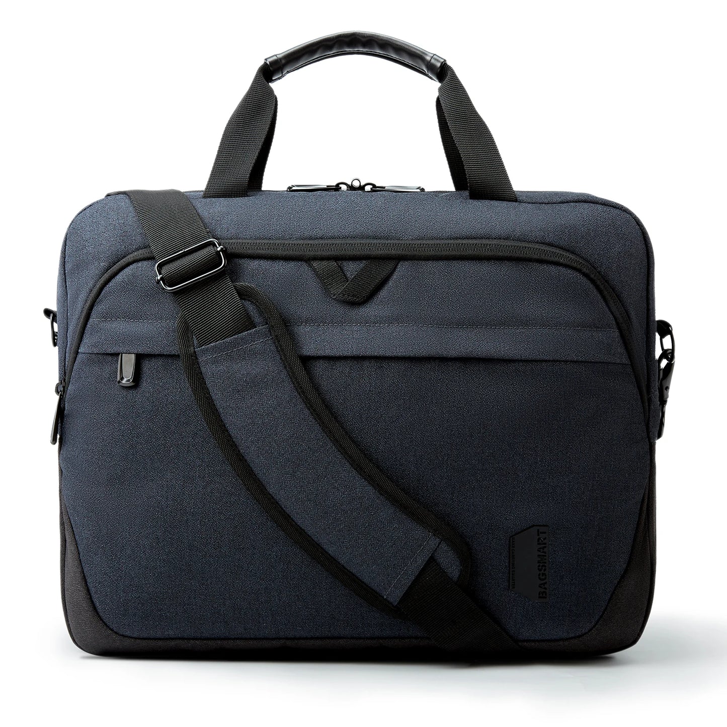 BAGSMART Briefcase Men Handbag 15.6/17'' Business Laptop Bag Lockable Computer Bag Water-Repellent Shoulder Messenger Men's Bag