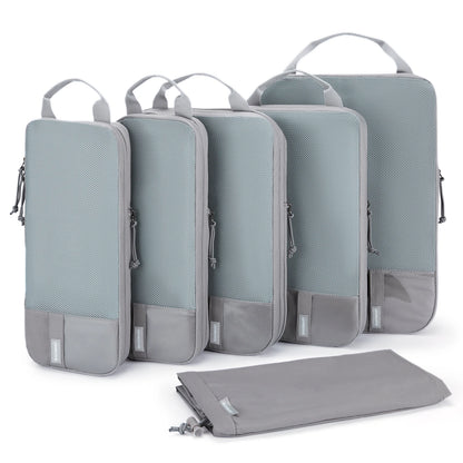 BAGSMART Compression Packing Cubes Men's Travel Suitcase Expandable Packing Organizers for Women Carry on Luggage Travel pouch