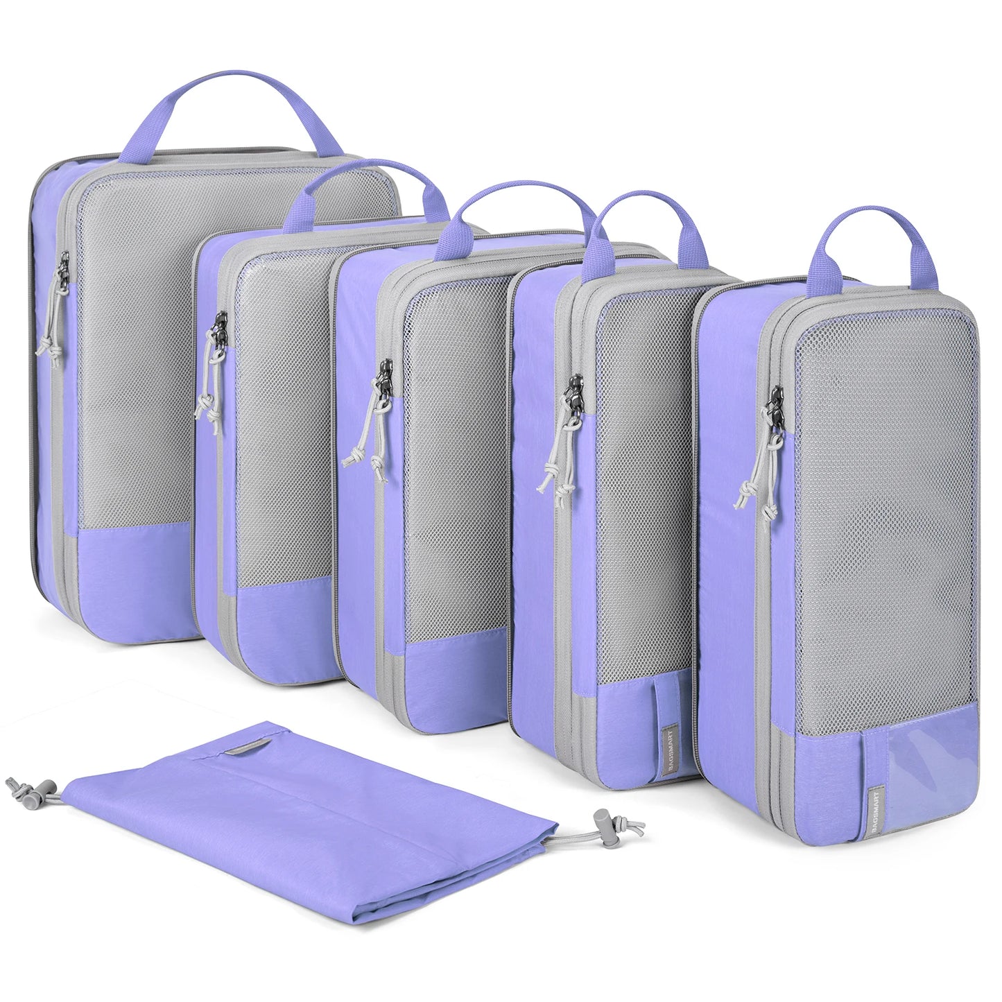 BAGSMART Compression Packing Cubes Men's Travel Suitcase Expandable Packing Organizers for Women Carry on Luggage Travel pouch