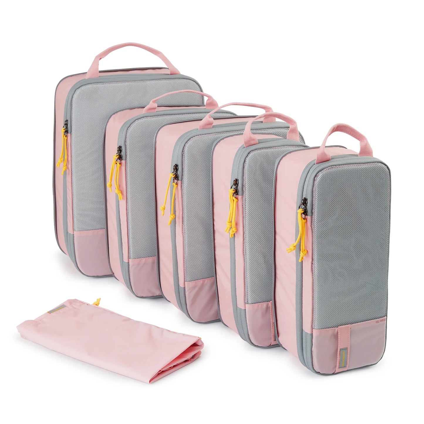 BAGSMART Compression Packing Cubes Men's Travel Suitcase Expandable Packing Organizers for Women Carry on Luggage Travel pouch
