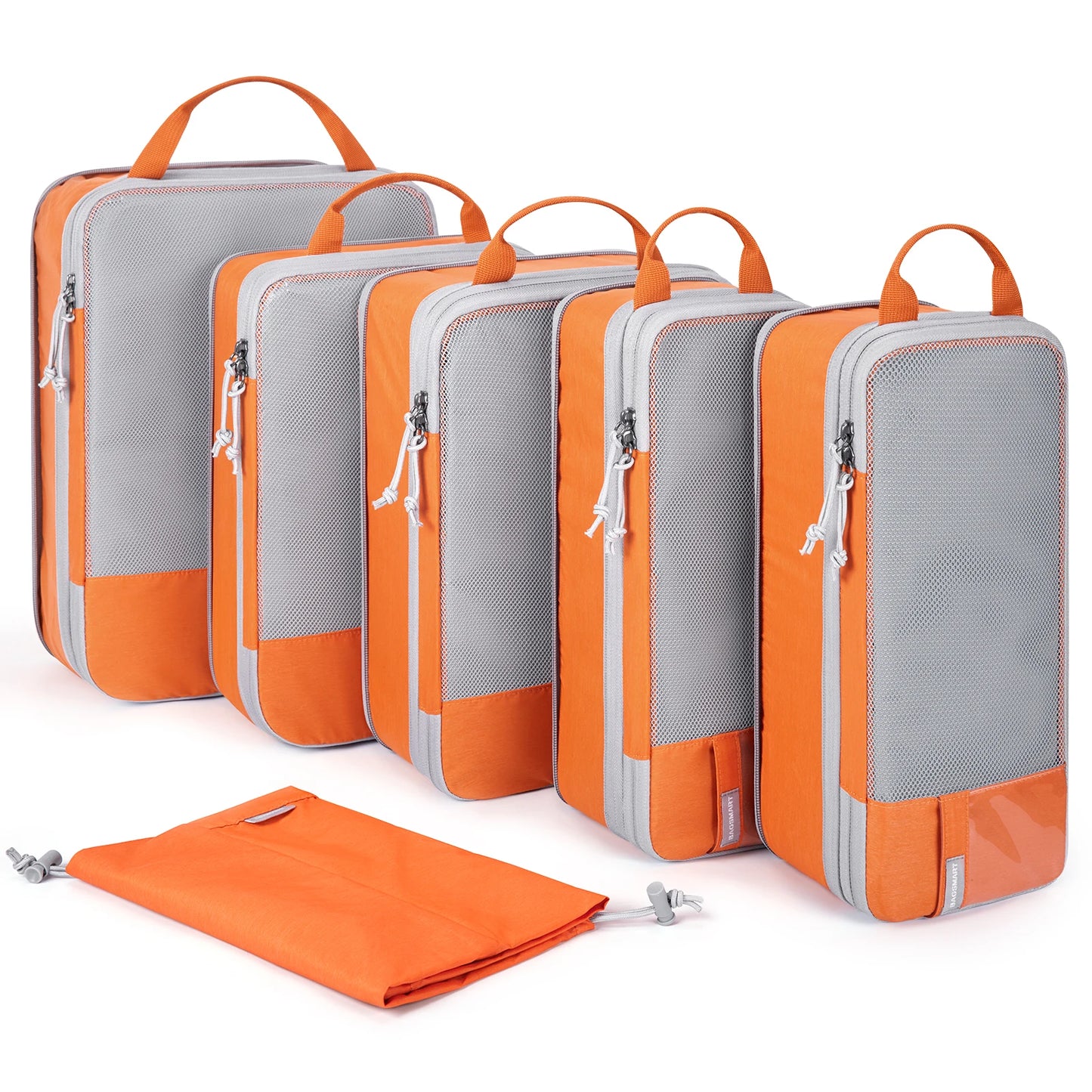 BAGSMART Compression Packing Cubes Men's Travel Suitcase Expandable Packing Organizers for Women Carry on Luggage Travel pouch