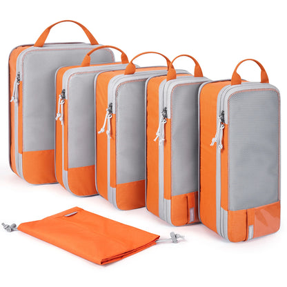 BAGSMART Compression Packing Cubes Men's Travel Suitcase Expandable Packing Organizers for Women Carry on Luggage Travel pouch