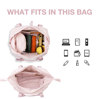 BAGSMART Gym Bag for Women Carry on Weekender Overnight Bag Travel Duffel Bags with Trolley Sleeve Tote Bag Workout Dance Bag