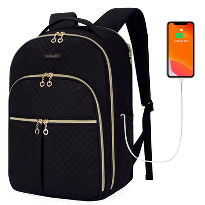 BAGSMART Laptop Backpacks for Women 15.6 inches Notebook Bags School Bag Chargeable for Work School College Travel Business Trip