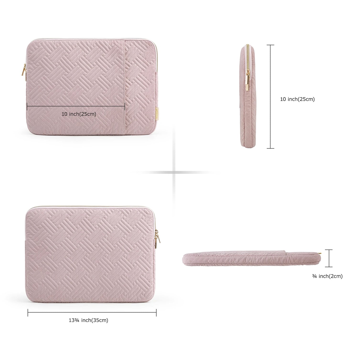 BAGSMART Laptop Sleeve Laptop Cover 13.3 inch Notebook MacBook Pro 14 inch Computer Water Repellent Protective Case with Pocket