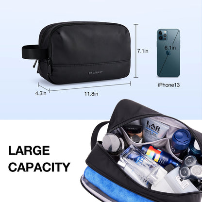 BAGSMART Large Capacity Toiletry Bag for Men Travel Toiletry Organizer Dopp Kit Waterproof Shaving Bag for Toiletries Accessory