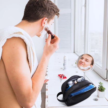 BAGSMART Large Capacity Toiletry Bag for Men Travel Toiletry Organizer Dopp Kit Waterproof Shaving Bag for Toiletries Accessory