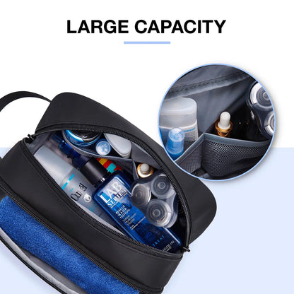 BAGSMART Large Capacity Toiletry Bag for Men Travel Toiletry Organizer Dopp Kit Waterproof Shaving Bag for Toiletries Accessory