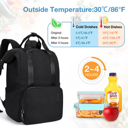 BAGSMART Large Capacity Travel Backpack Outdoor for Men Women Insulated Cool Backpack for Picnic Meal Bag with USB Charging Port