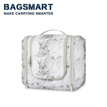 BAGSMART Large Toiletry Makeup Bag Hanging Travel Toiletry Bags for Women  Waterproof Cosmetic Make Up Travel organizer Bags