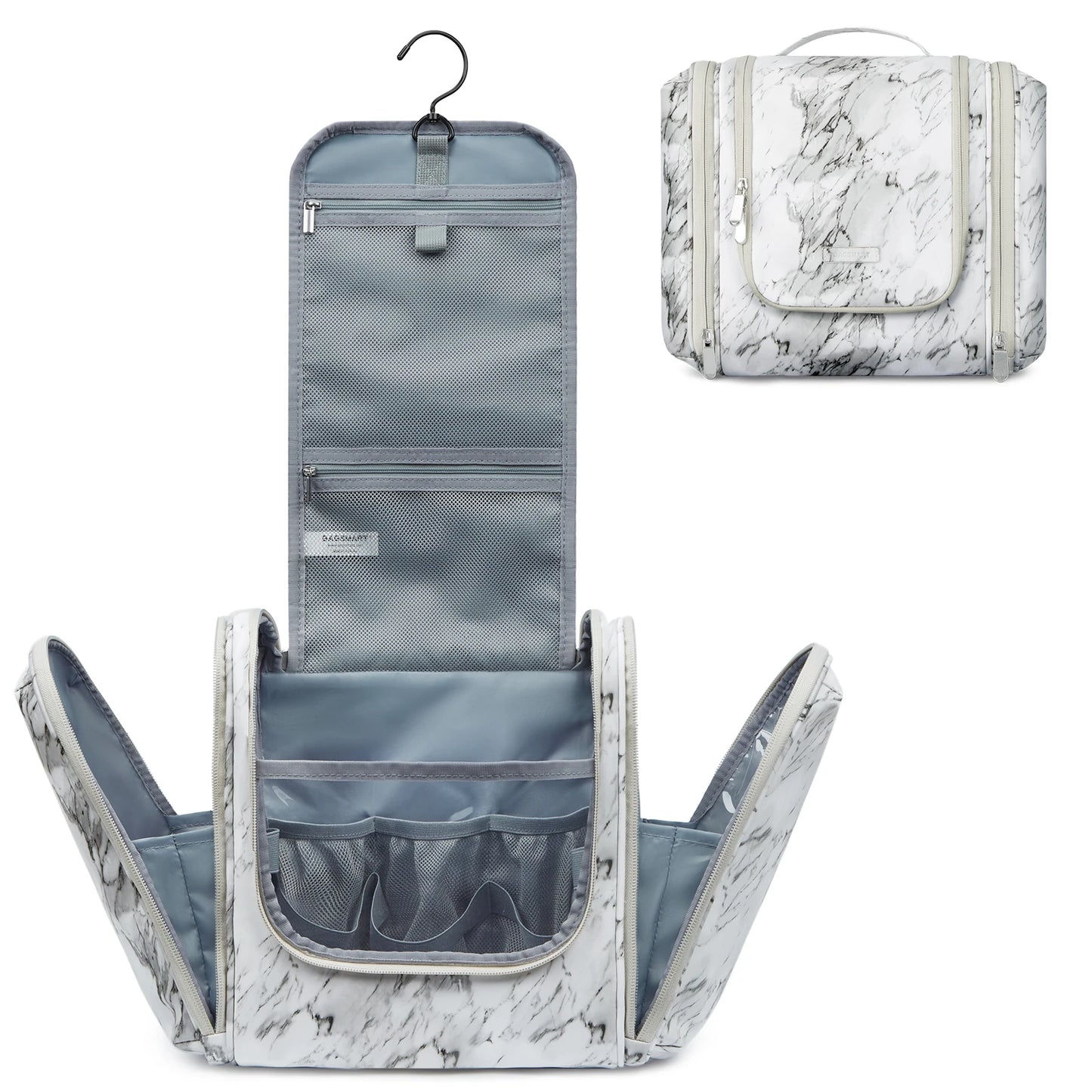 BAGSMART Large Toiletry Makeup Bag Hanging Travel Toiletry Bags for Women  Waterproof Cosmetic Make Up Travel organizer Bags