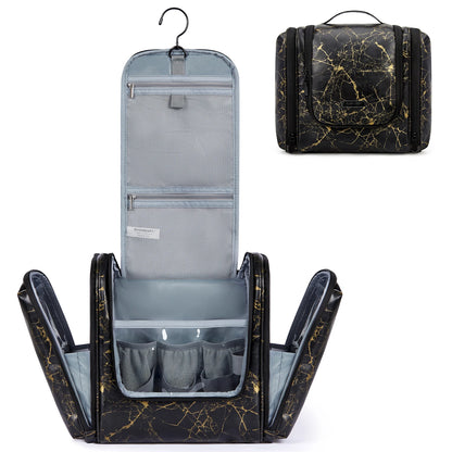 BAGSMART Large Toiletry Makeup Bag Hanging Travel Toiletry Bags for Women  Waterproof Cosmetic Make Up Travel organizer Bags
