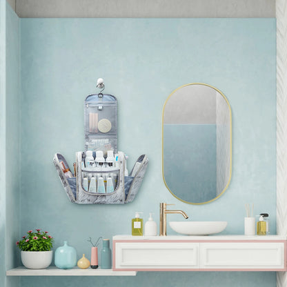 BAGSMART Large Toiletry Makeup Bag Hanging Travel Toiletry Bags for Women  Waterproof Cosmetic Make Up Travel organizer Bags