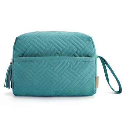 BAGSMART Makeup Bag Elegant Roomy Cosmetic Pouch for Women Purse Travel Water-resistant Toiletry Bag Makeup Accessories Organize