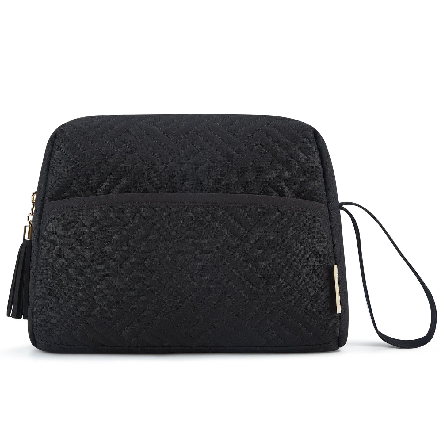 BAGSMART Makeup Bag Elegant Roomy Cosmetic Pouch for Women Purse Travel Water-resistant Toiletry Bag Makeup Accessories Organize