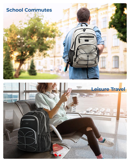 BAGSMART Men's Backpack 14 15.6 inch Laptop Backpack Bag for Women School Bag Backpack Male Travel Bag Mochila