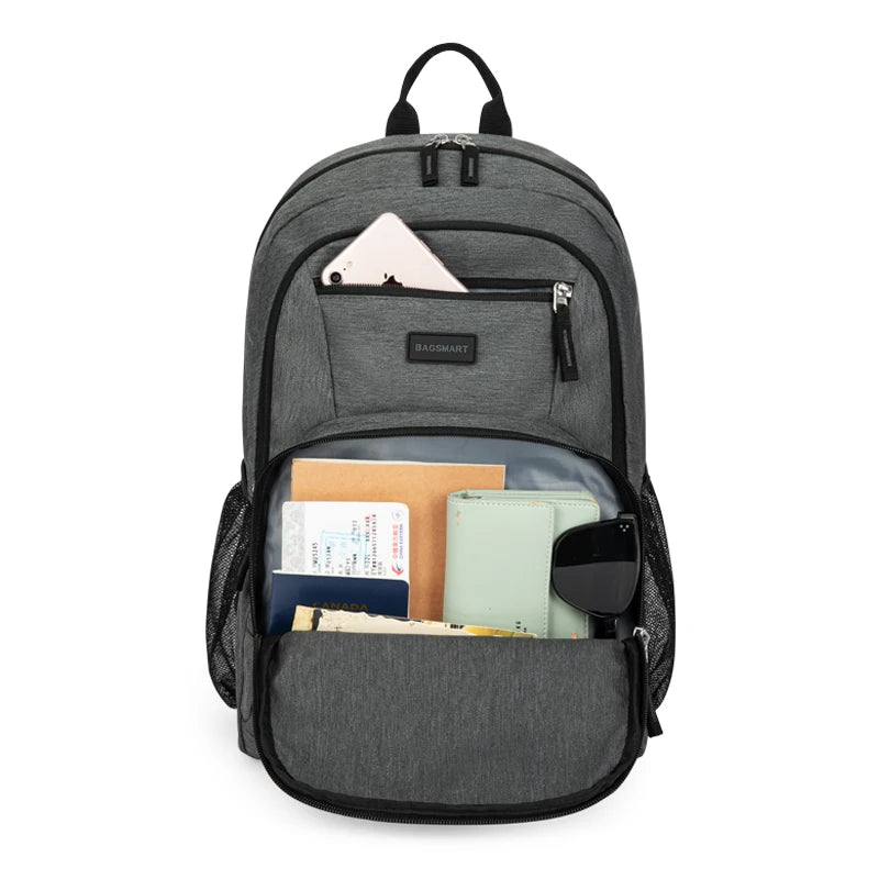 BAGSMART Men's Backpack 14 15.6 inch Laptop Backpack Bag for Women School Bag Backpack Male Travel Bag Mochila