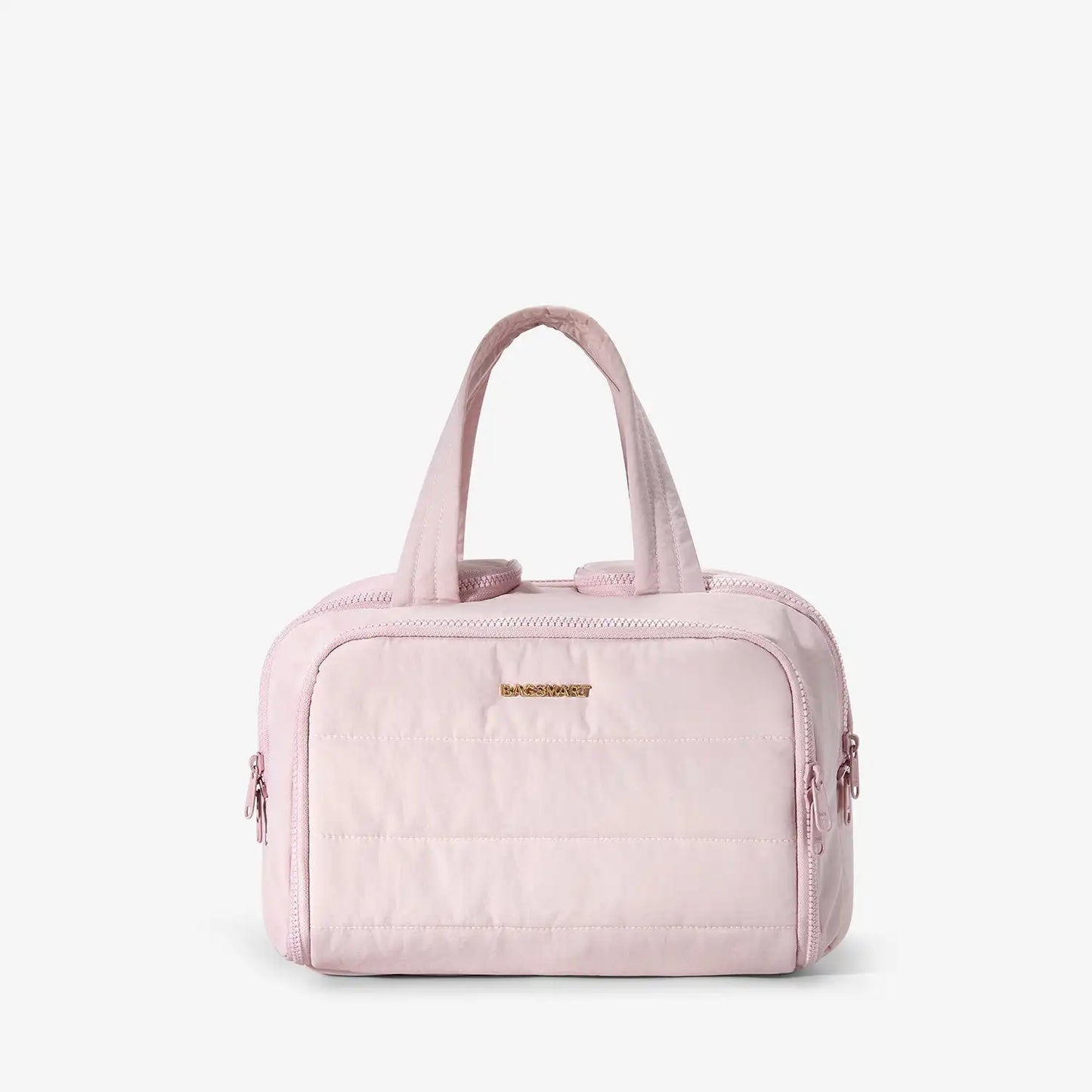 BAGSMART Toiletry Bag Lightweight Large Wide-open Travel Bag for Women Cosmetic Makeup Bag Organizer with Handle for Accessories