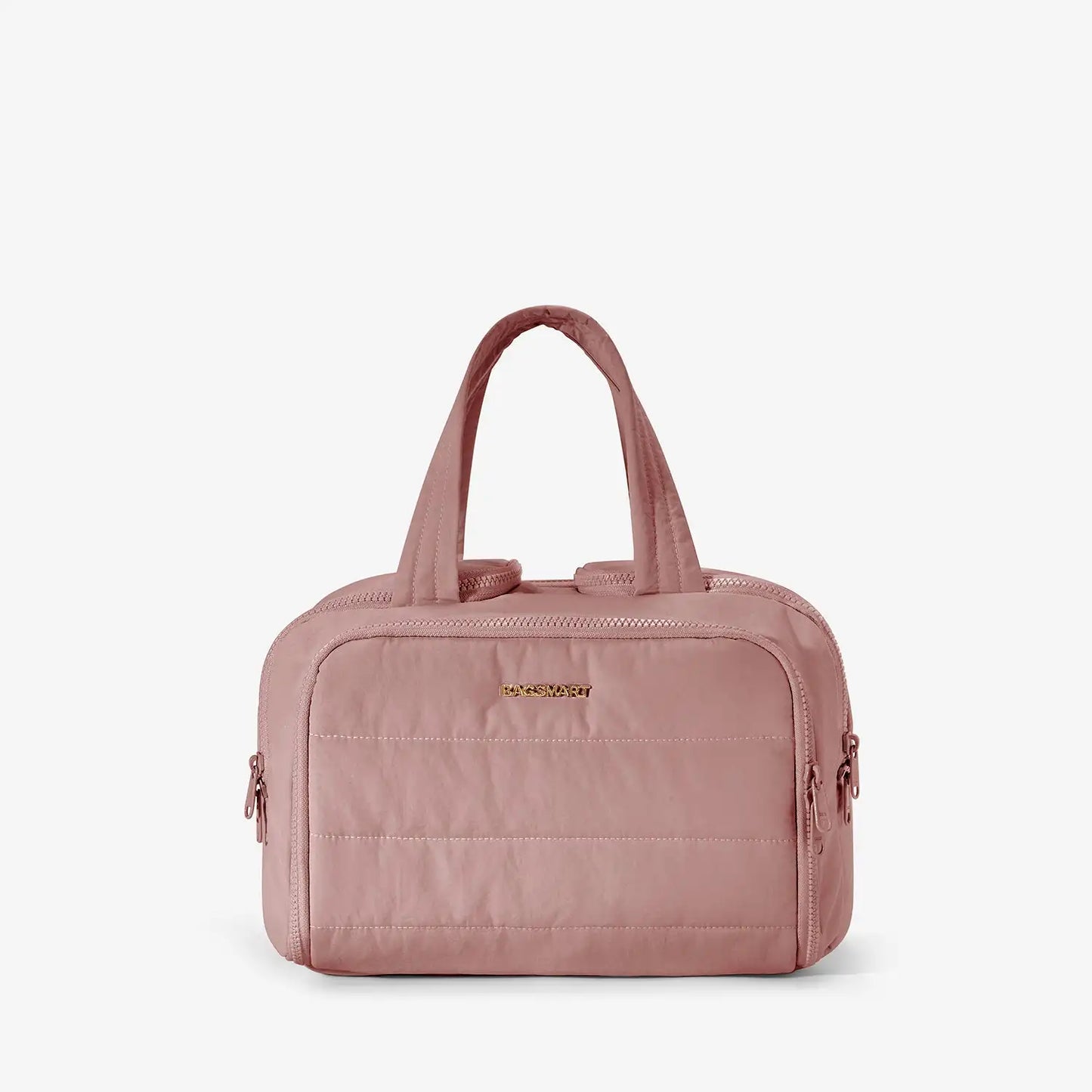 BAGSMART Toiletry Bag Lightweight Large Wide-open Travel Bag for Women Cosmetic Makeup Bag Organizer with Handle for Accessories