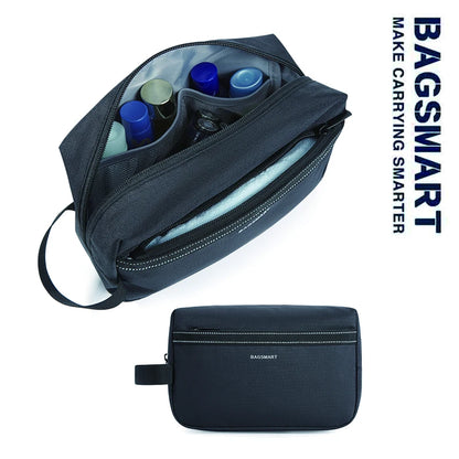 BAGSMART Toiletry Bag for Men Cosmetic Bag Dopp Kit with Large Capacity Waterproof Shower Bag for Travel Essentials Makeup Bag