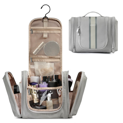BAGSMART Toiletry Bag for Women Travel Toiletry Organizer with hanging hook Water-resistant Cosmetic Makeup Bag for Toiletries