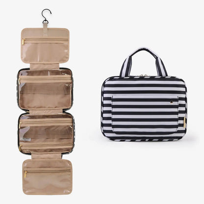 BAGSMART Toiletry Bag with Hanging Hook Water-resistant Makeup Bag Travel Organizer for Shampoo Full Sized Container Toiletries