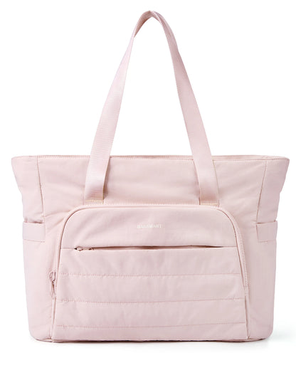BAGSMART Tote Bags for Women Lightweight Tote Bag with Yoga Mat Strap Shoulder Bag Handbags for Travel Work Gym Shopper Bag