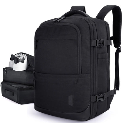 BAGSMART Travel Backpack Men 4PCS Multi-Function Luggage Lightweight Waterproof Laptop Bagpacks Cabin Backpack With Shoes Pocket