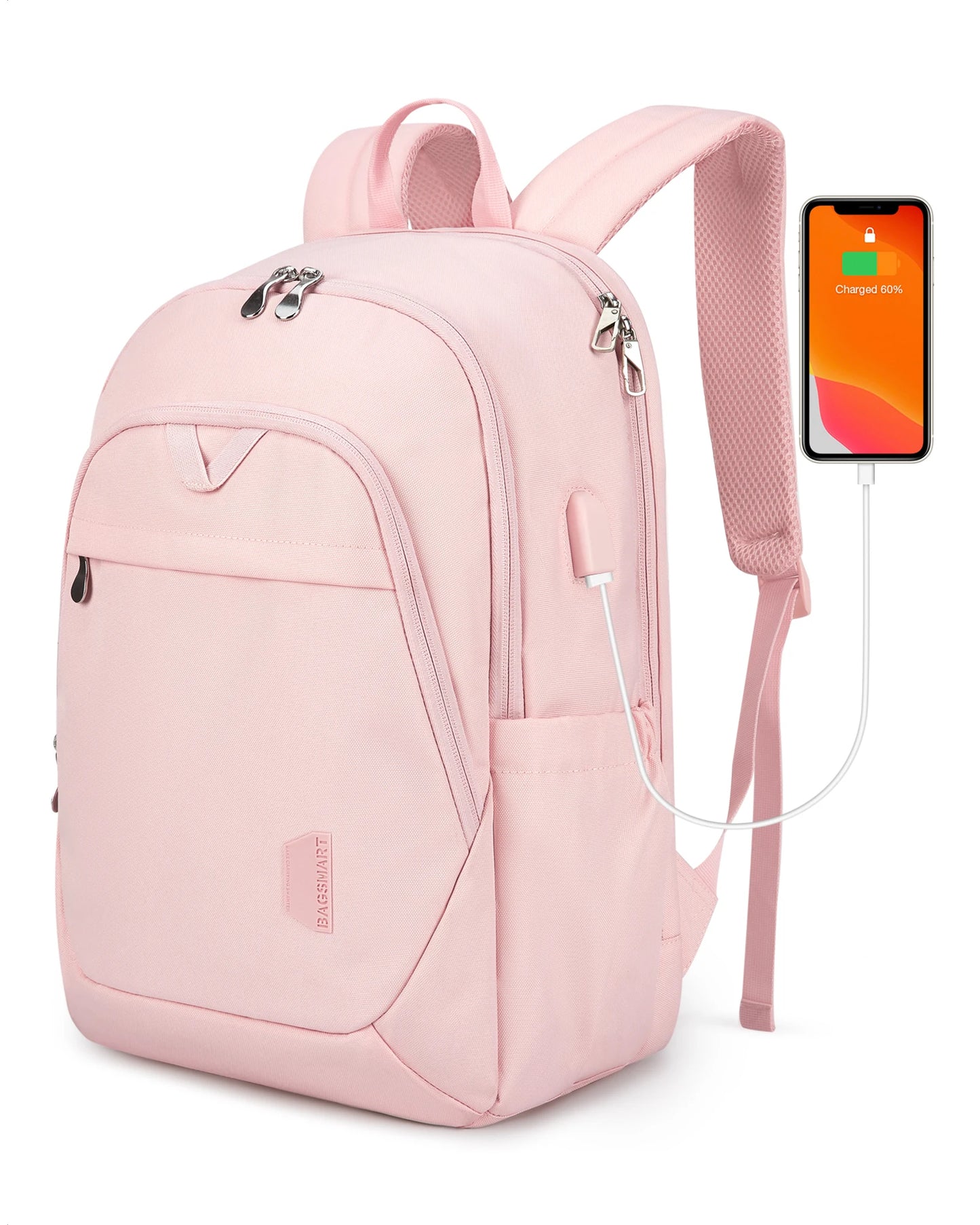 BAGSMART Travel Backpack for Women 15.6‘’ Anti Theft Laptop Backpack with USB Charging Port College Schoolbag Computer Backpack