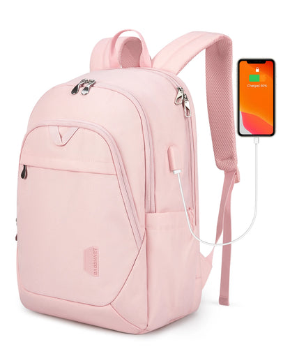 BAGSMART Travel Backpack for Women 15.6‘’ Anti Theft Laptop Backpack with USB Charging Port College Schoolbag Computer Backpack
