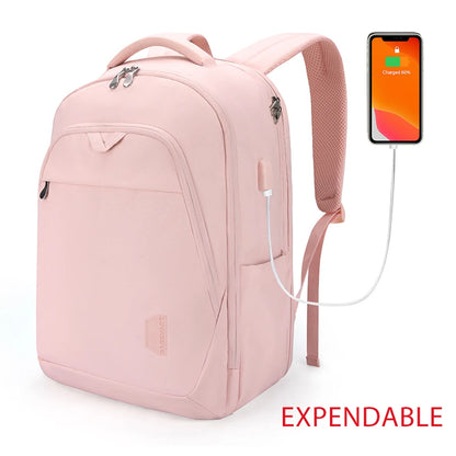 BAGSMART Travel Backpack for Women 15.6‘’ Anti Theft Laptop Backpack with USB Charging Port College Schoolbag Computer Backpack