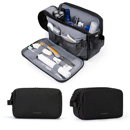 BAGSMART Travel Cosmetic Bag Functional Hanging Zipper Makeup Case Necessaries Organizer Storage Pouch Toiletry Make Up Wash Bag