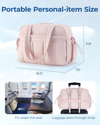 BAGSMART Travel Duffel Bag Gym Bag for Women with Wet Pocket Carry on Weekender Bags for Women Waterproof Workout Bag Sports