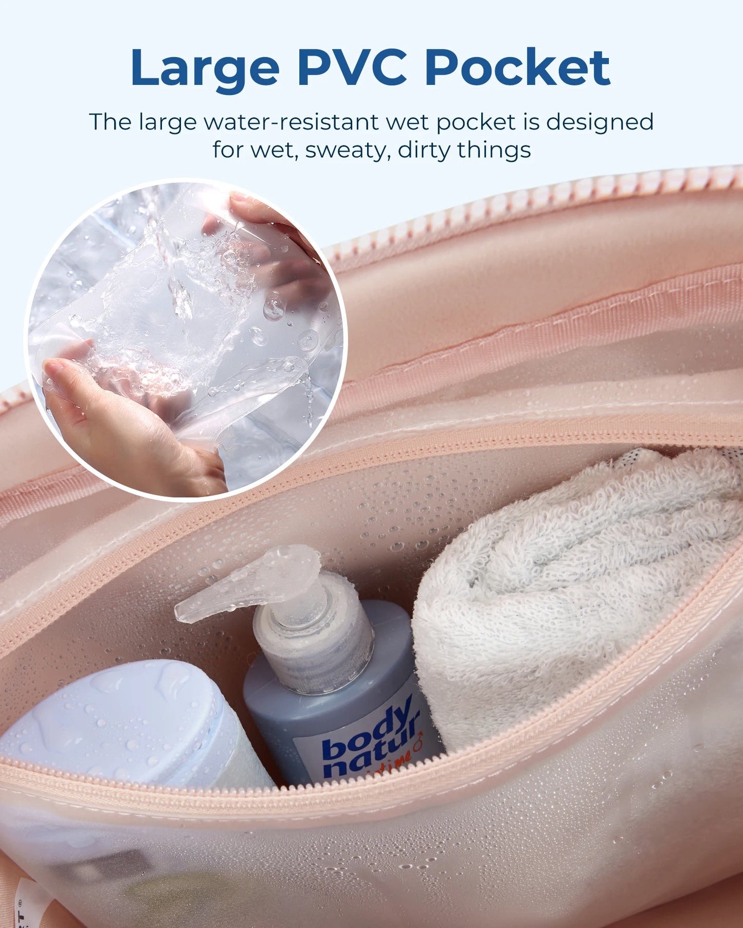 BAGSMART Travel Duffel Bag Gym Bag for Women with Wet Pocket Carry on Weekender Bags for Women Waterproof Workout Bag Sports