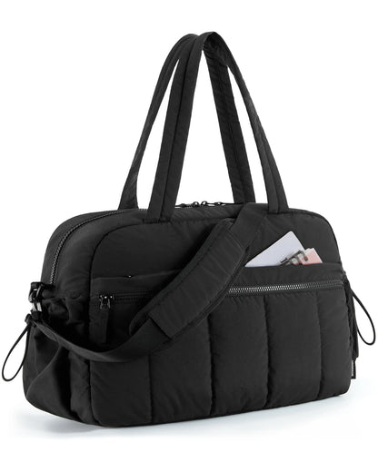 BAGSMART Travel Duffel Bag Gym Bag for Women with Wet Pocket Carry on Weekender Bags for Women Waterproof Workout Bag Sports