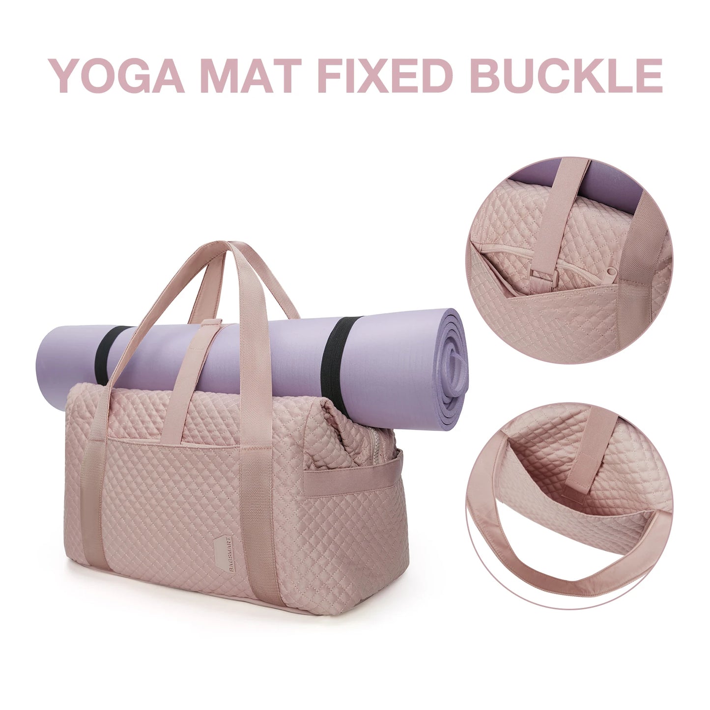 BAGSMART Travel Duffle bag Travel Sport Duffle Bag Carry On Bag Large Overnight Bag for Women