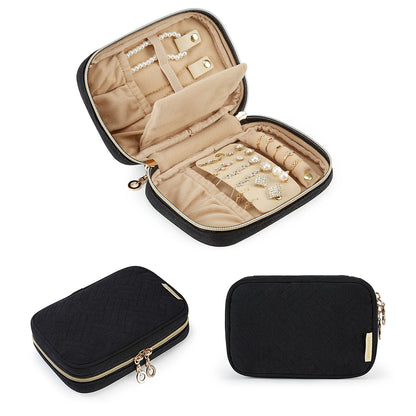 BAGSMART Travel Jewelry Organizer Case Small Jewelry Roll for Journey-Rings, Necklaces, Earrings, Bracelets