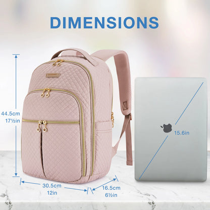 BAGSMART Travel Laptop Backpacks for Women Multi-compartment College Backpack for School Stylish Bookbag with USB Charging Port