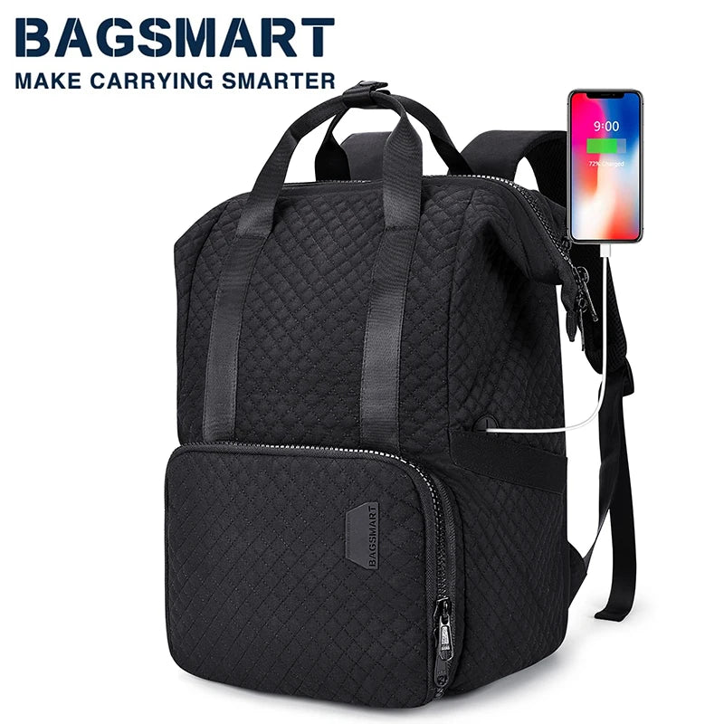 BAGSMART Women Thermal Backpack for Men Traveling Backpacks for Food Organizer Insulated Cool Backpack for Picnic Meal Bag