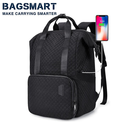 BAGSMART Women Thermal Backpack for Men Traveling Backpacks for Food Organizer Insulated Cool Backpack for Picnic Meal Bag
