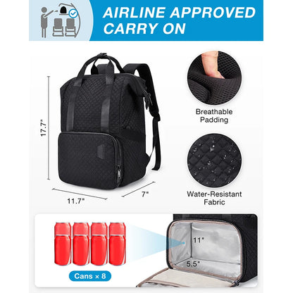 BAGSMART Women Thermal Backpack for Men Traveling Backpacks for Food Organizer Insulated Cool Backpack for Picnic Meal Bag