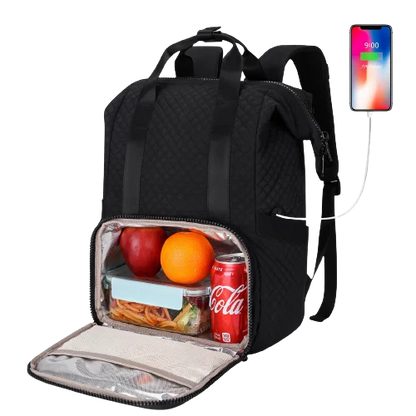 BAGSMART Women Thermal Backpack for Men Traveling Backpacks for Food Organizer Insulated Cool Backpack for Picnic Meal Bag