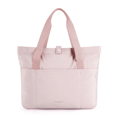 BAGSMART Women Tote Bag 20L Waterproof Folding Travel Bag With Zipper Shoulder Bag Handbag for Travel Work School