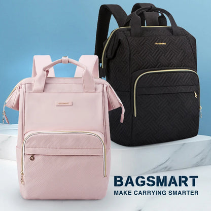 BAGSMART Women's Travel Backpack Large Capacity Wide Open Business 15.6 inch Notebook Laptop Backpack Bags  Feminina Mochila 50l