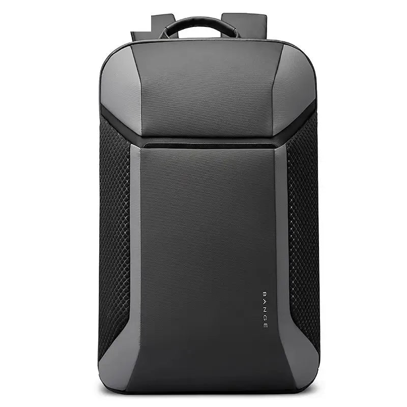 BANGE 15.6-inch Business Laptop Men's Backpack Large Capacity Simple Style Backpack Surface Waterproof with USB Charging Port