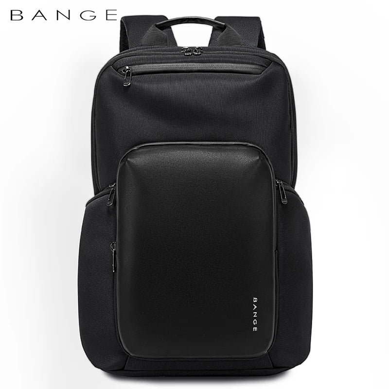 BANGE 2024 New Backpack Men Business Large Fashion Backpack School Expandable USB Bag Capacity15.6 Laptop Backpack Waterproof