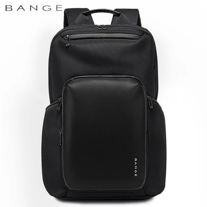 BANGE 2024 New Backpack Men Business Large Fashion Backpack School Expandable USB Bag Capacity15.6 Laptop Backpack Waterproof